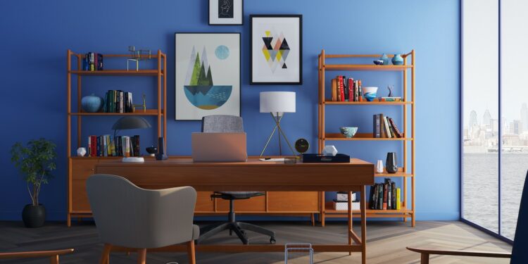 decorate your home office cheaply