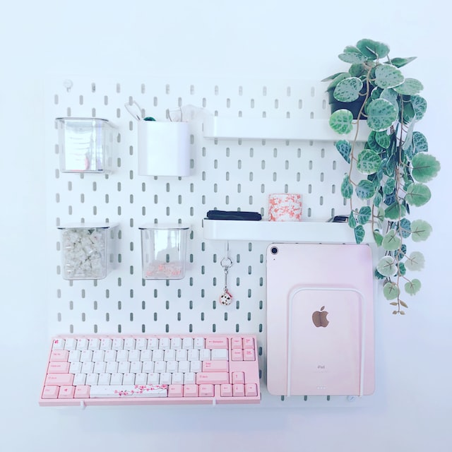 Pegboard for home office